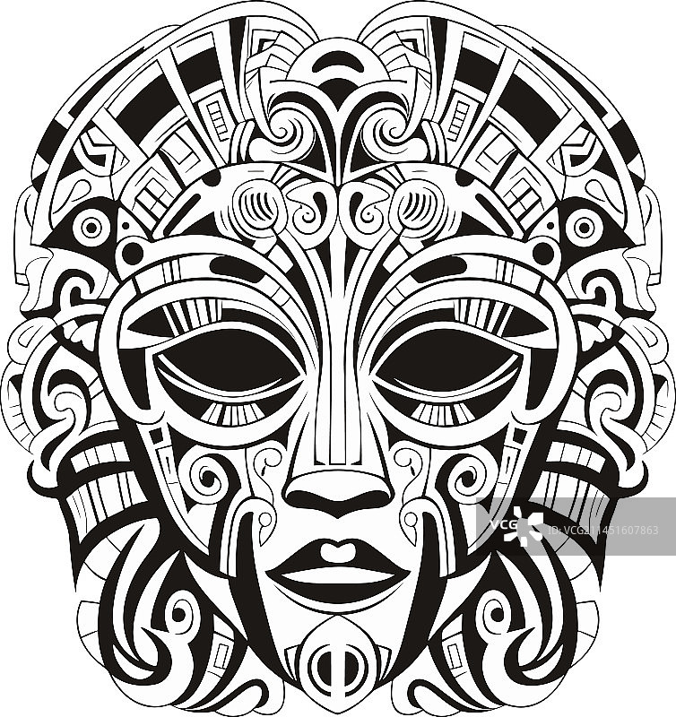 卡通古埃及法老面具图片素材