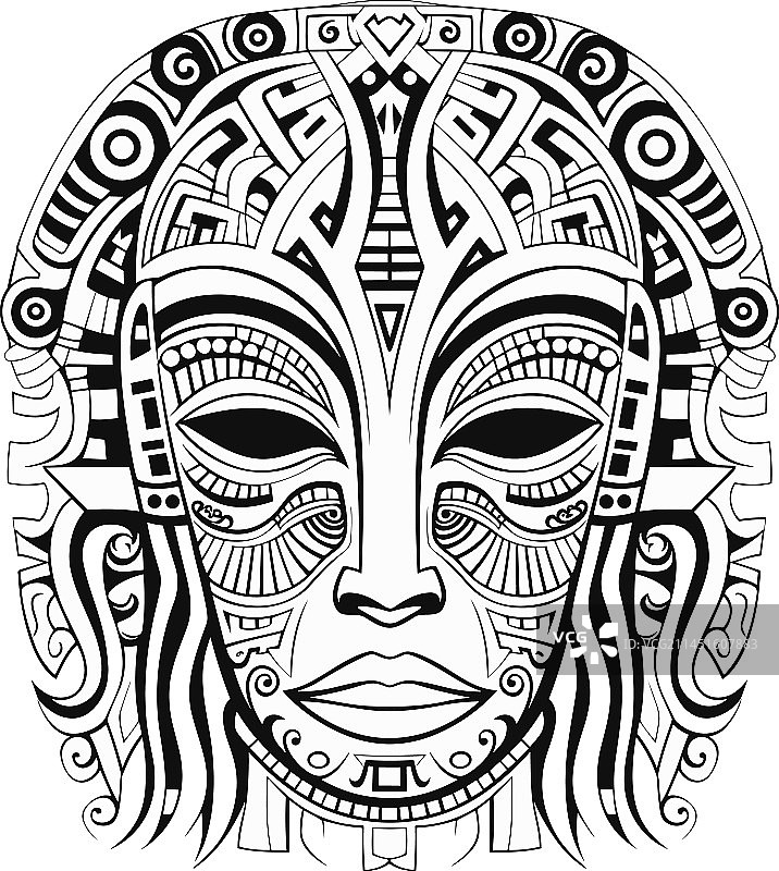 卡通古埃及法老面具图片素材