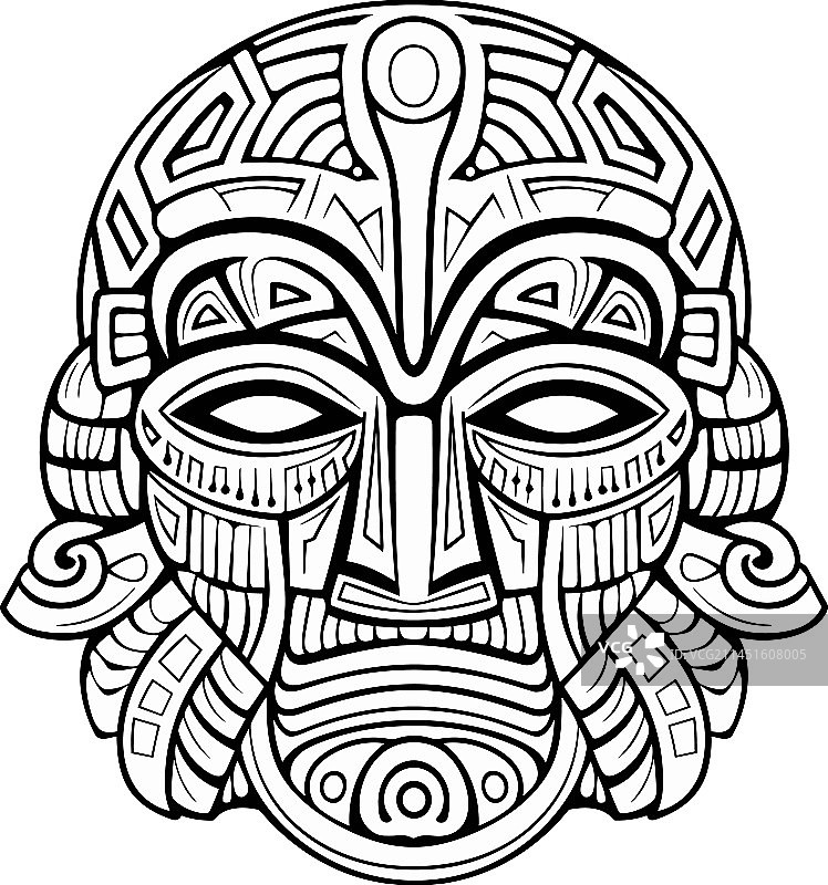 卡通古埃及法老面具图片素材