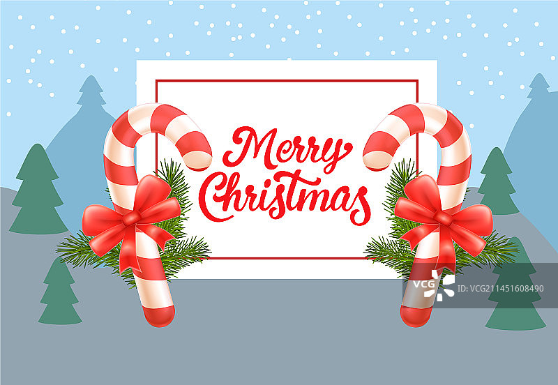 圣诞节糖果手杖宣传单设计图片素材