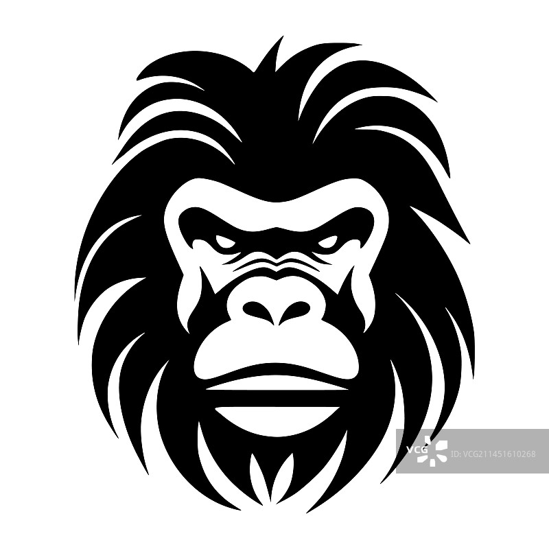 猴子猿类动物Logo图片素材