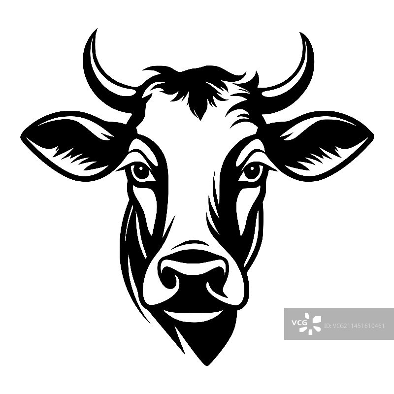 奶牛头logo图片素材