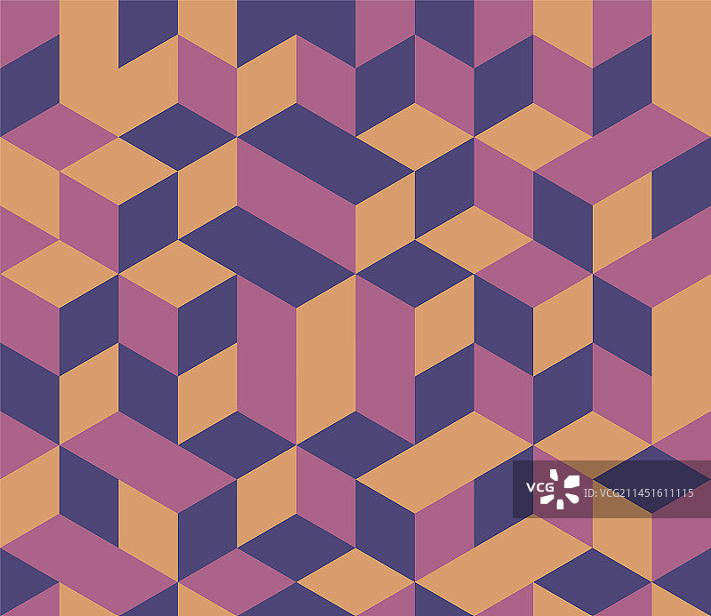 紫色立方体几何图案背景图片素材
