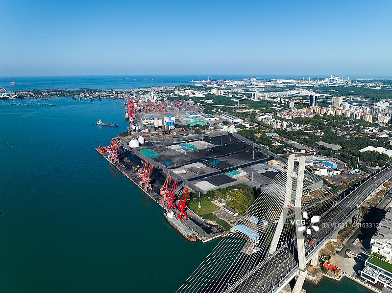 海南洋浦大桥航拍图片素材