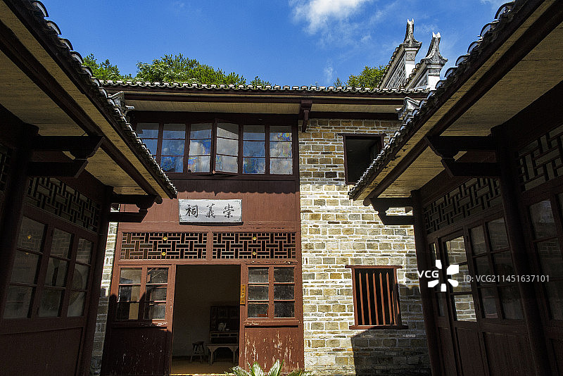 井冈山会师毛泽东朱德第一次会见旧址，红军教导队旧址，全国重点文物保护单位，龙江书院，井冈山图片素材