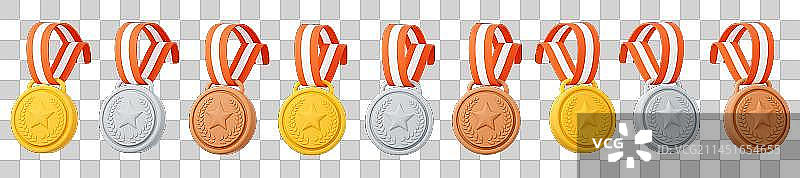 3D可爱卡通奖牌图片素材