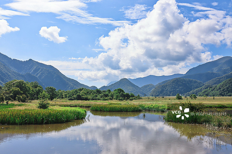 大九湖夏日风光图片素材
