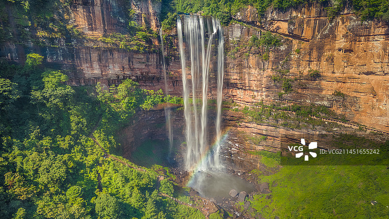 望乡台瀑布图片素材