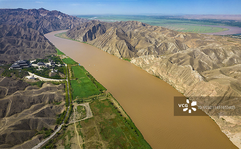 宁夏青铜峡黄河大峡谷图片素材