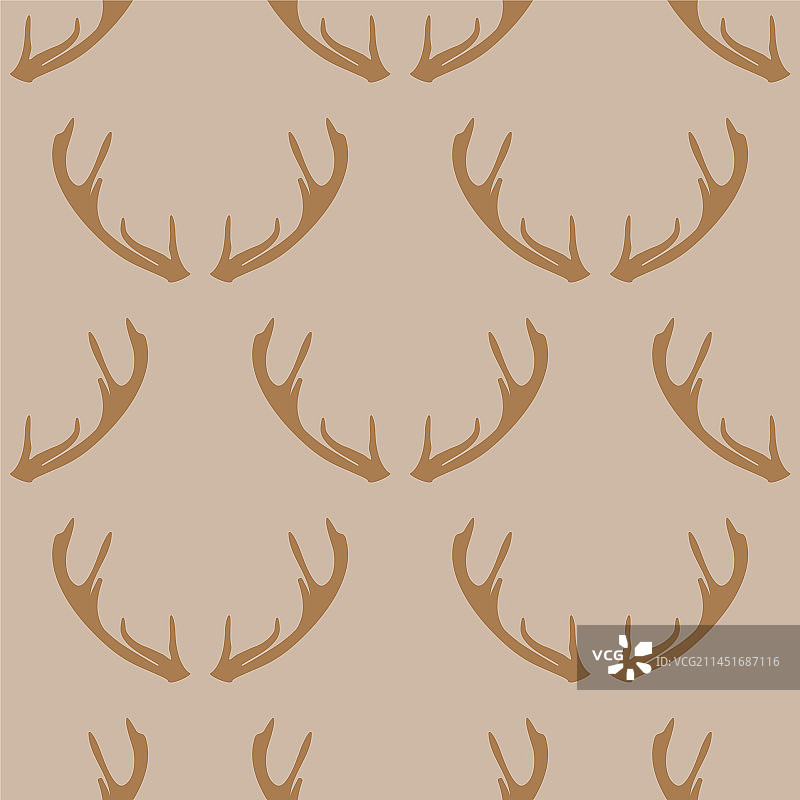 驯鹿角无缝图案图片素材