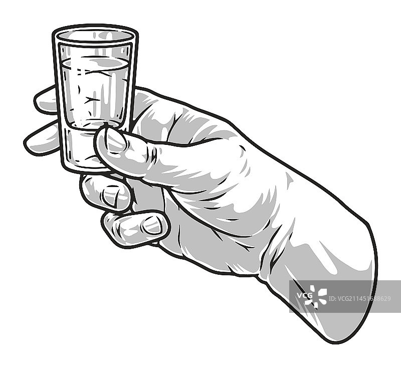 手持单色射击游戏标志图片素材