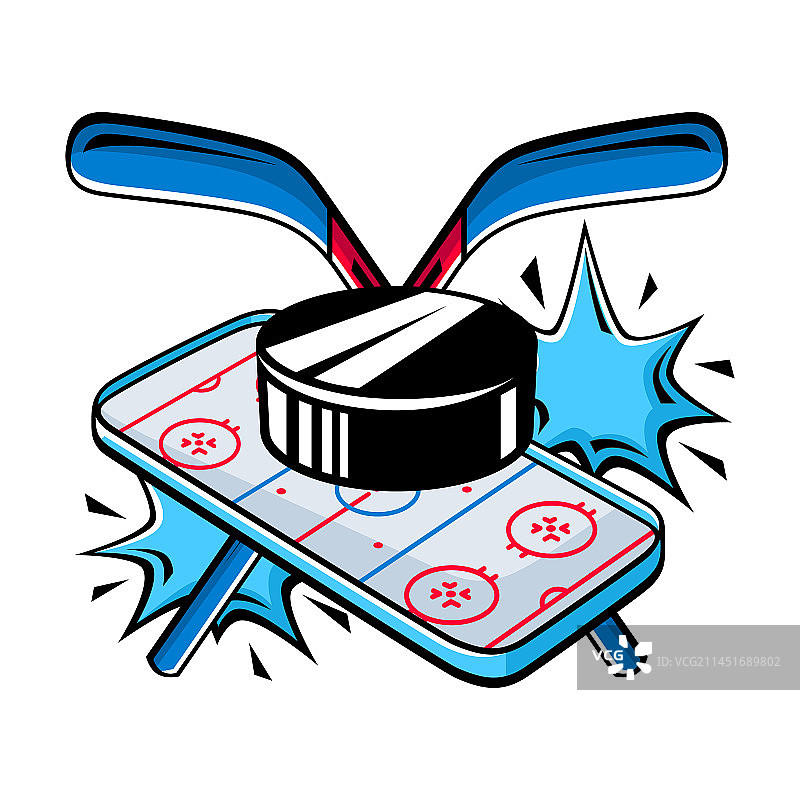 带有曲棍球运动俱乐部标志图片素材