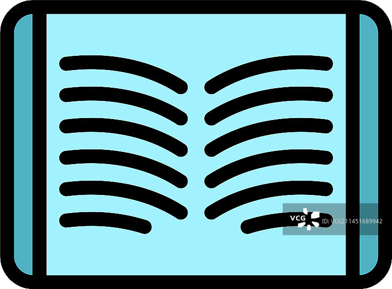阅读学习扁平图标图片素材