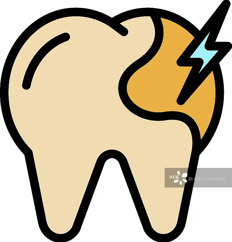 义齿植入图标（扁平风格）图片素材