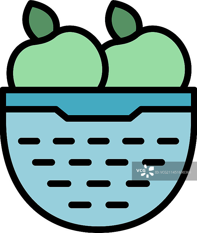 苹果滤器扁平图标图片素材