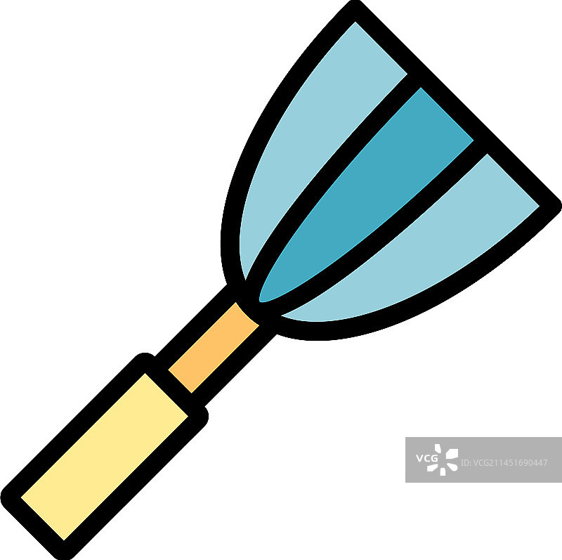 烧烤铲子扁平图标图片素材