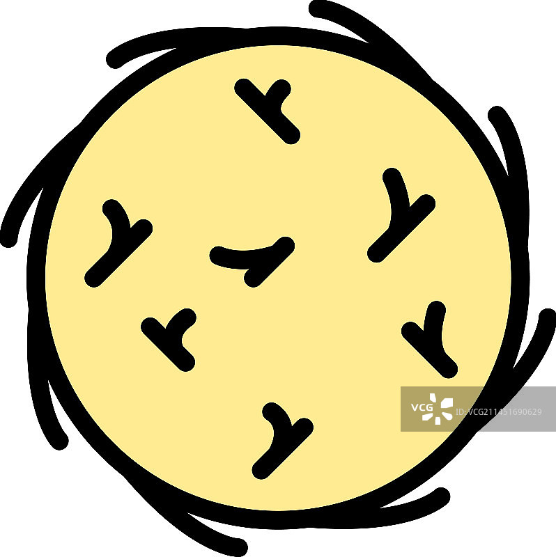 风滚草图标（扁平风格）图片素材