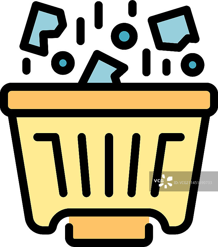 纸袋扁平风图标图片素材