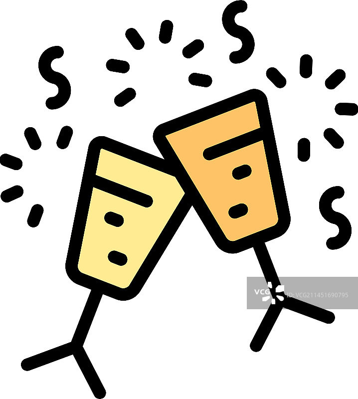 美味的葡萄酒派对图标图片素材