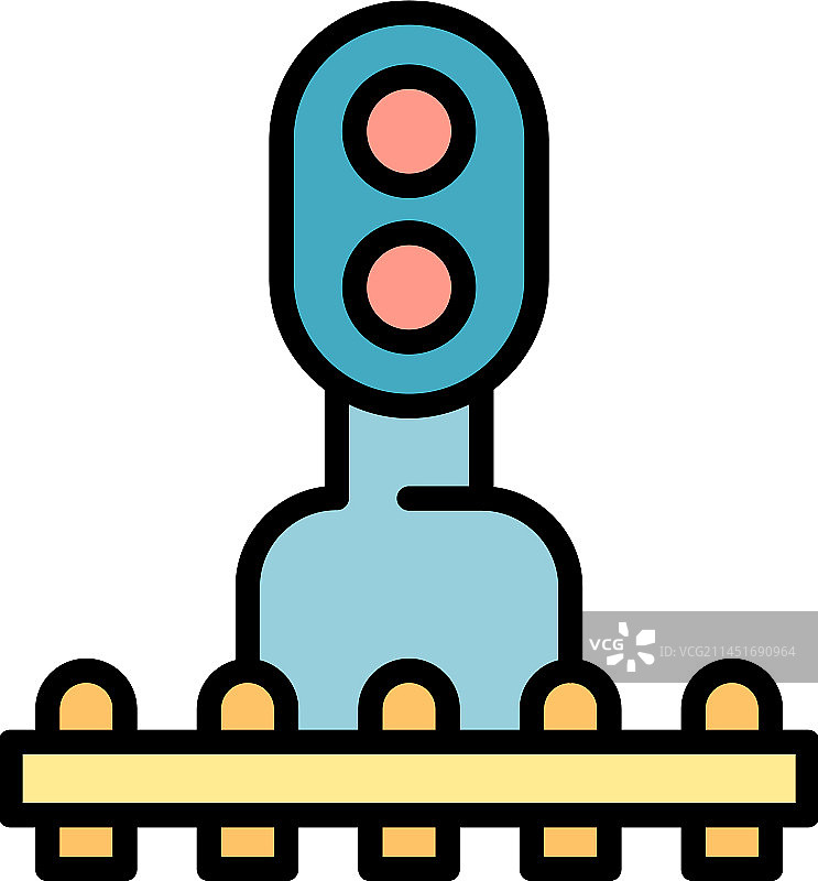扁平风格安全铁路图标图片素材