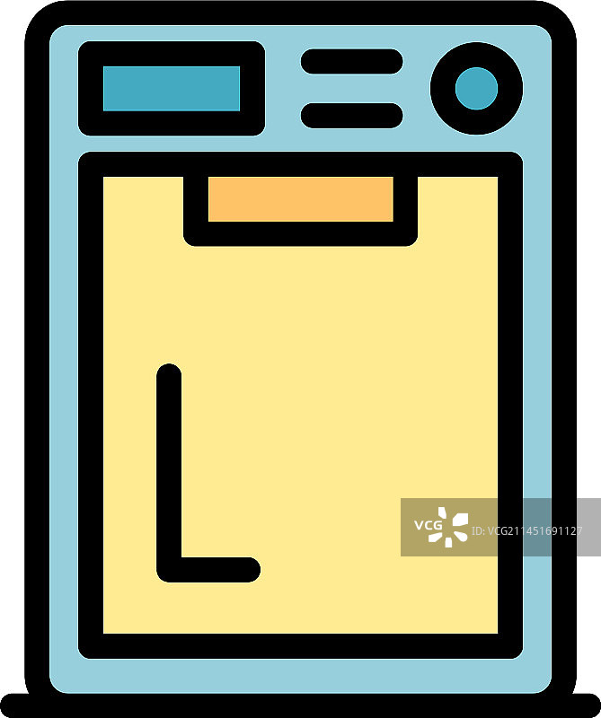 洗碗机图标扁平风格图片素材