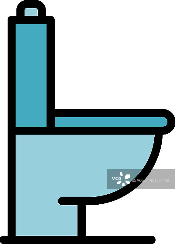 诊所厕所平面图标图片素材