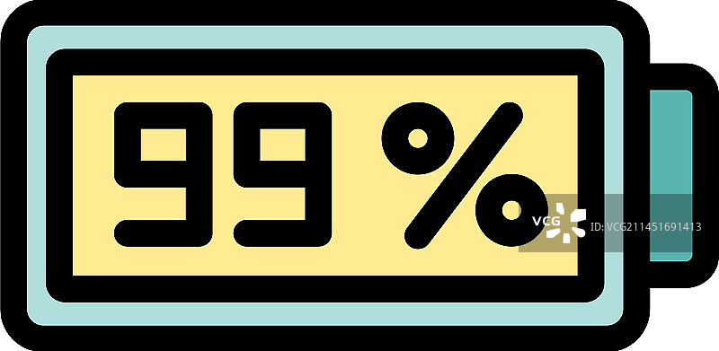 手机电池图标（扁平风格）图片素材