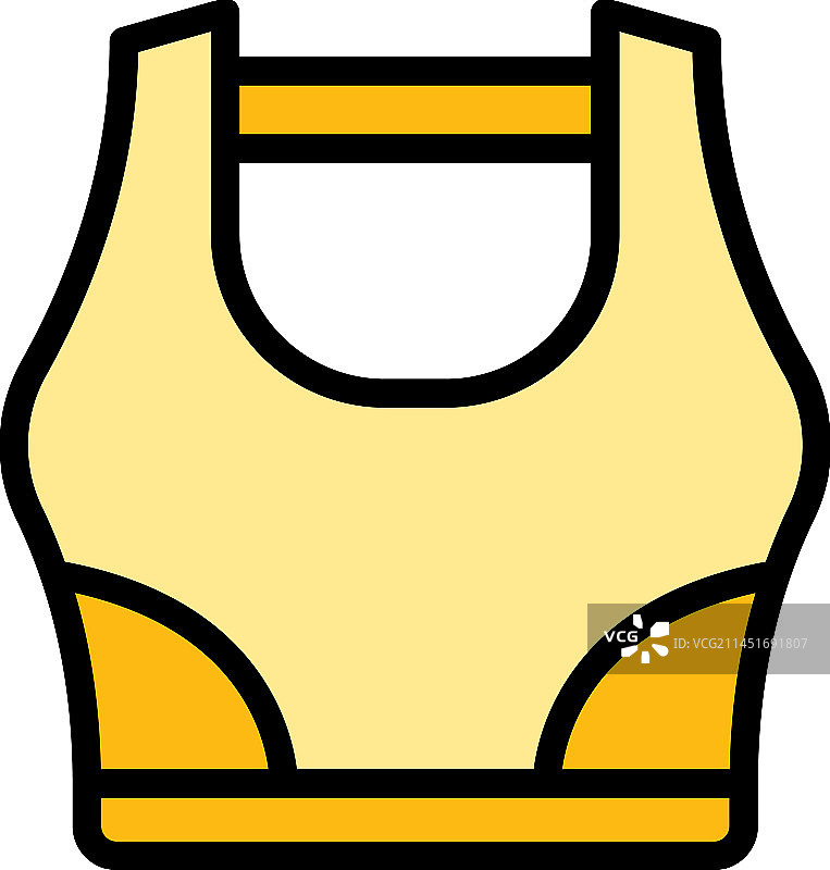 加大码胸罩图标（扁平风格）图片素材