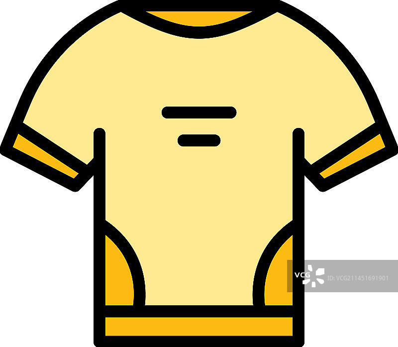 骑车人衬衫图标（扁平风格）图片素材