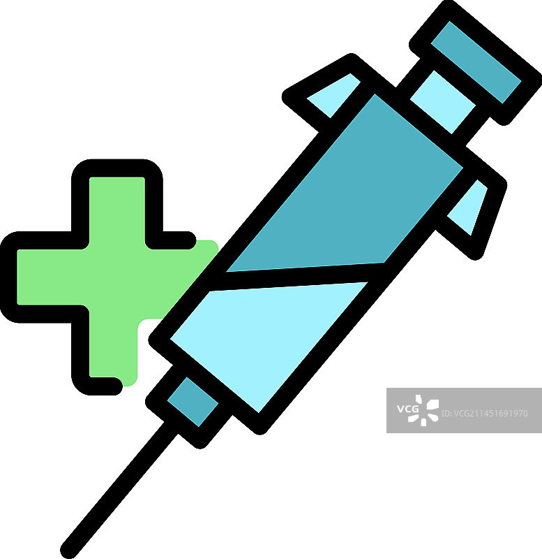 吸脂注射器扁平图标图片素材