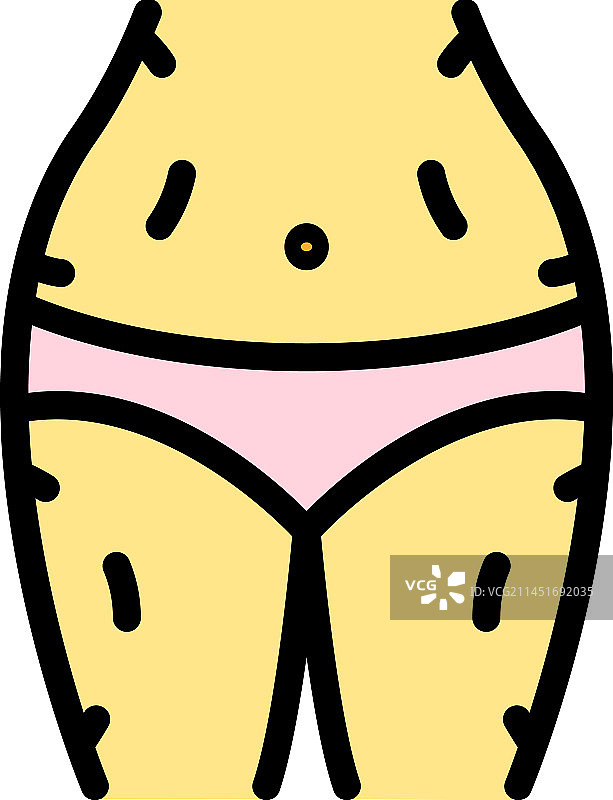 减肥图标（扁平风格）图片素材