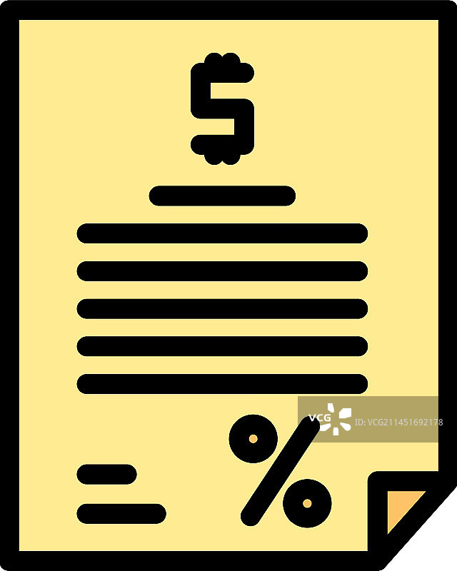 贷款合同扁平图标图片素材