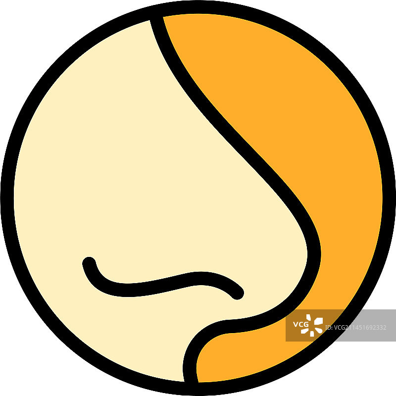 面部整形扁平图标图片素材