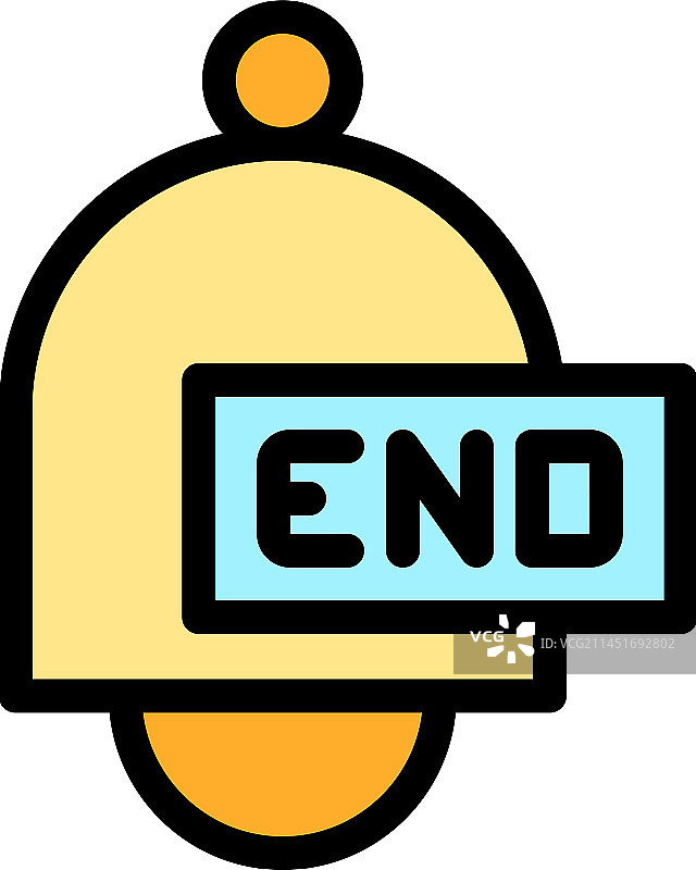 结束闹钟持续时间图标图片素材