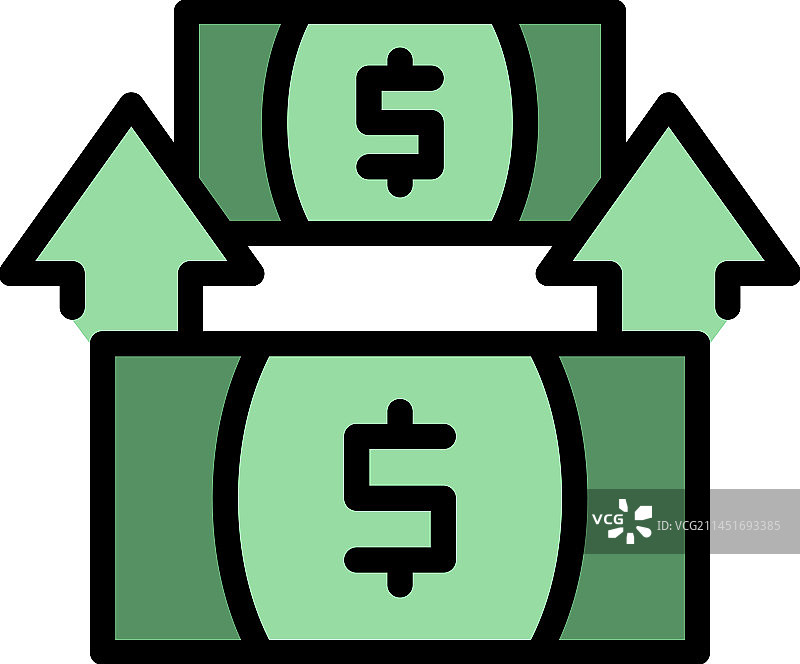 退款图标（扁平风格）图片素材