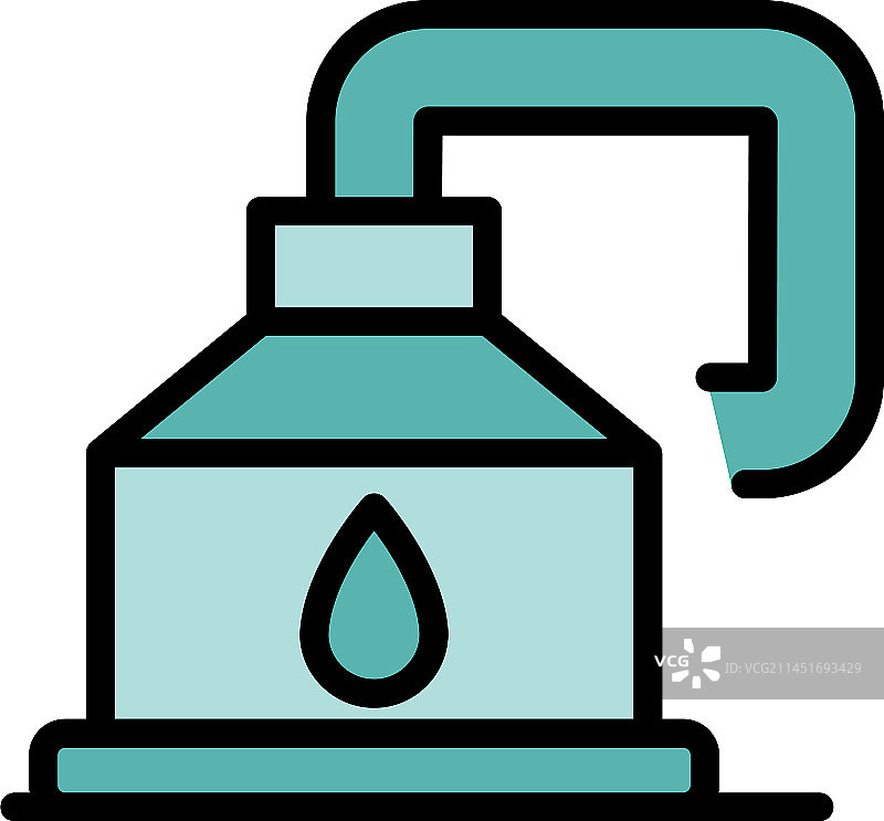 啤酒厂图标（扁平风格）图片素材