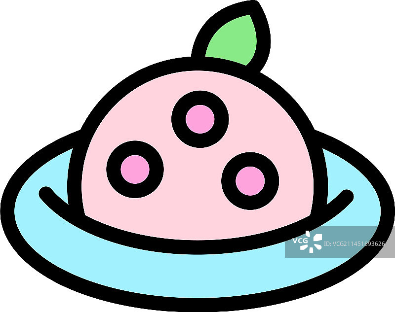 果冻软糖图标扁平设计图片素材