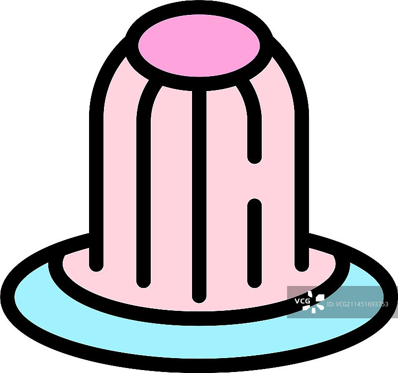 扁平风格的橘子果酱图标图片素材