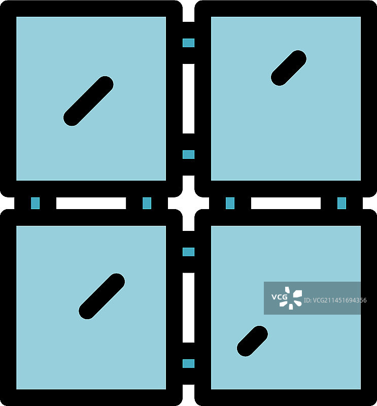 建筑石膏板扁平图标图片素材