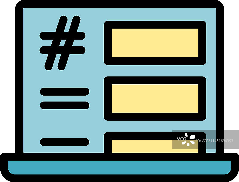 引导柱图标扁平风格图片素材