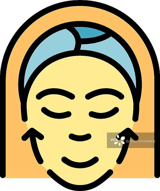 胶原蛋白女性图标（扁平风格）图片素材