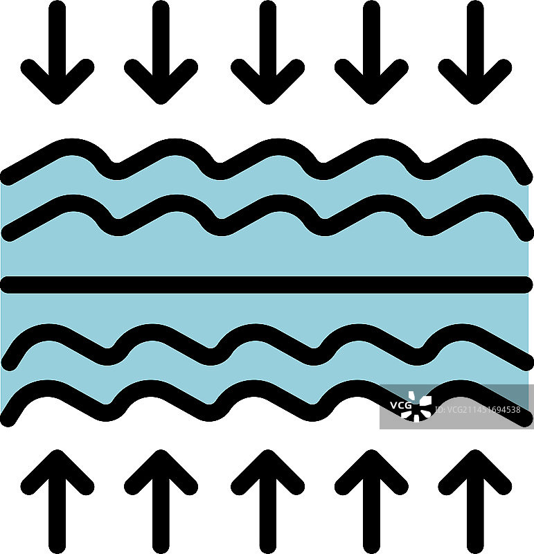 胶原蛋白抗衰老作用扁平图标图片素材