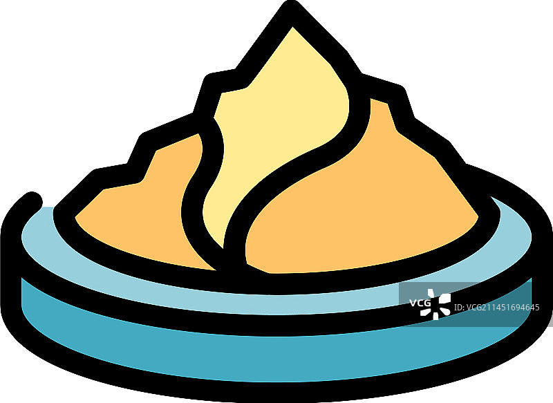 豆类图标（扁平风格）图片素材