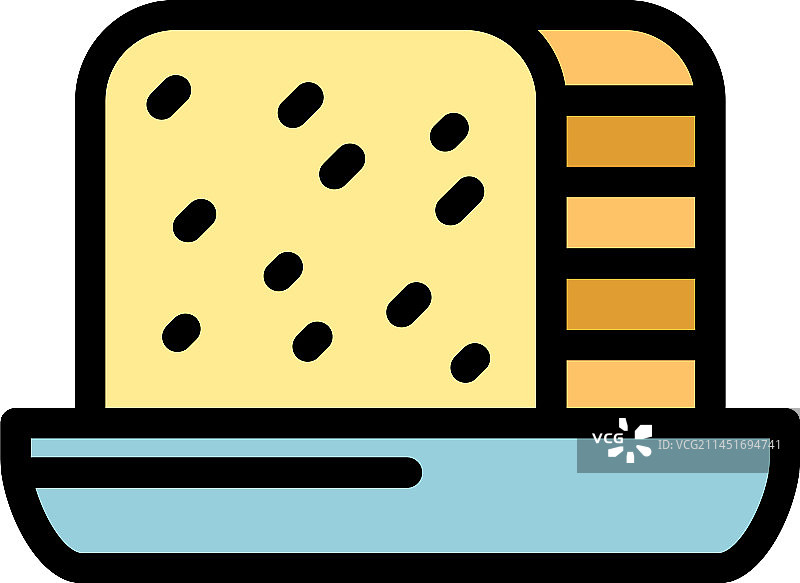 扁平风格的豆类食品图标图片素材