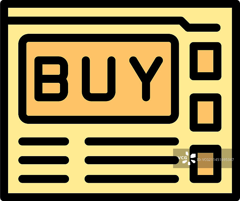 购买网站图标（扁平风格）图片素材