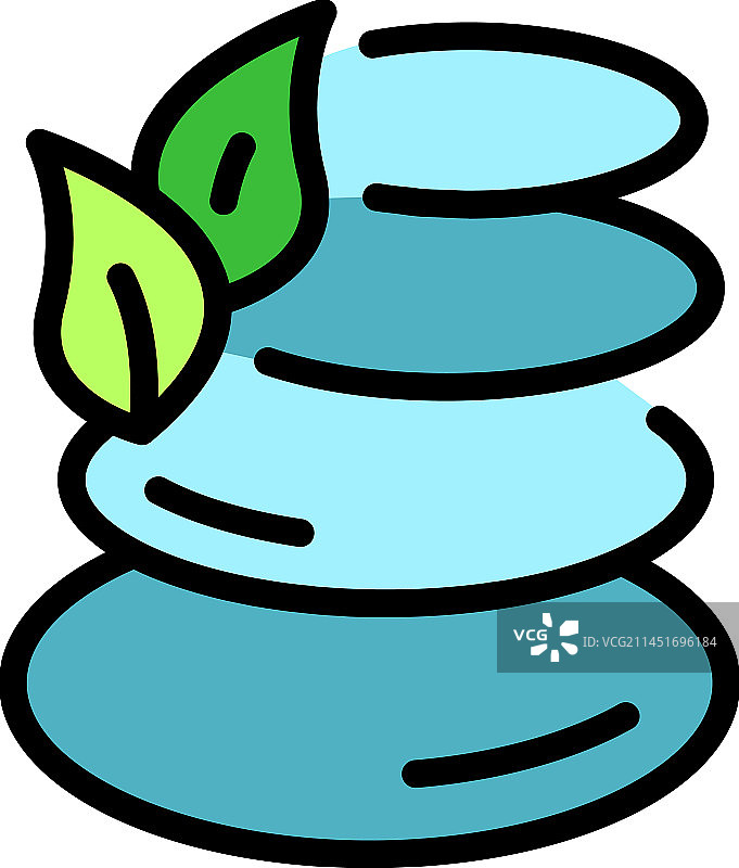 石头冥想图标图片素材