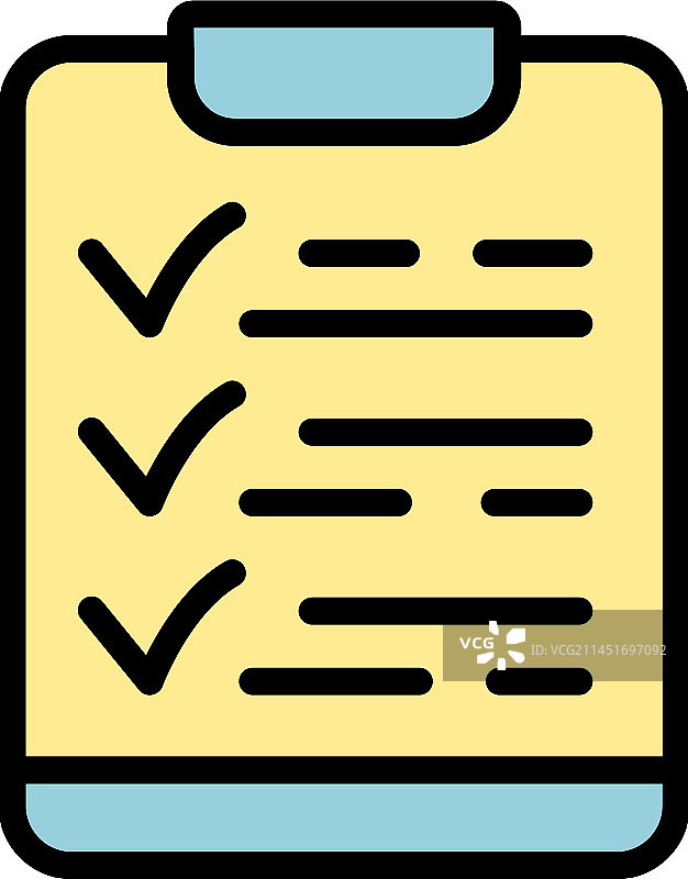 生物剪贴板扁平图标图片素材