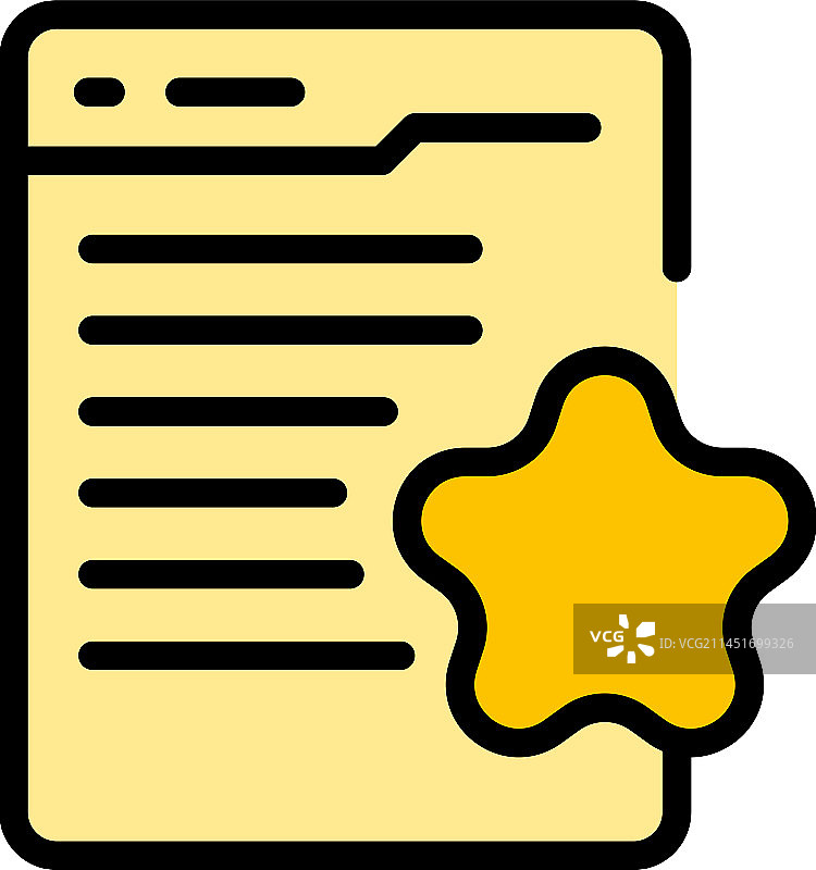 星内容网页图标平坦图片素材