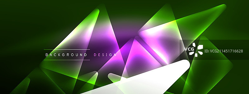 充满活力的几何霓虹灯闪亮线背景图片素材