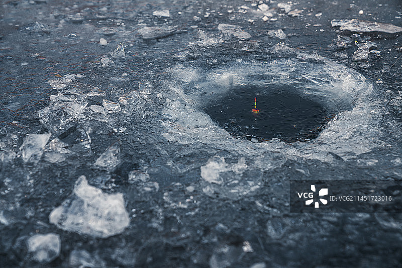 冬季 冰钓 钓鱼图片素材